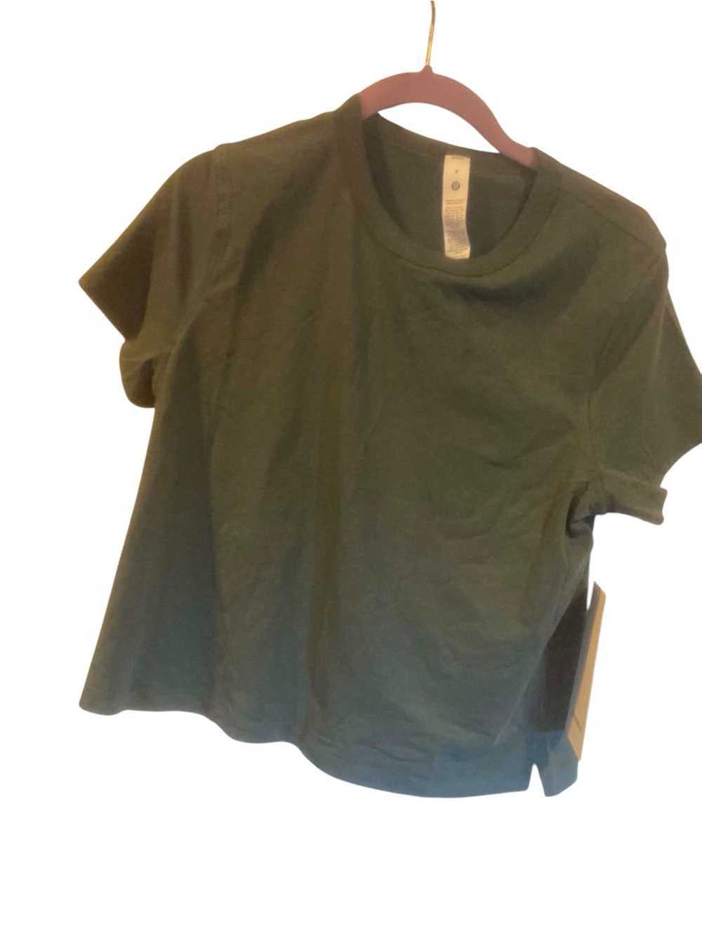 NWT Lululemon Classic Fit Cotton Blend Tee Size DARK FOREST